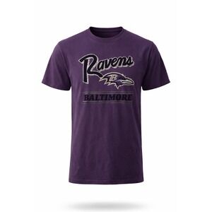 NWT Baltimore Ravens NFL Team Apparel by '47. Ravens Graphic purple tshirt. SZ M
